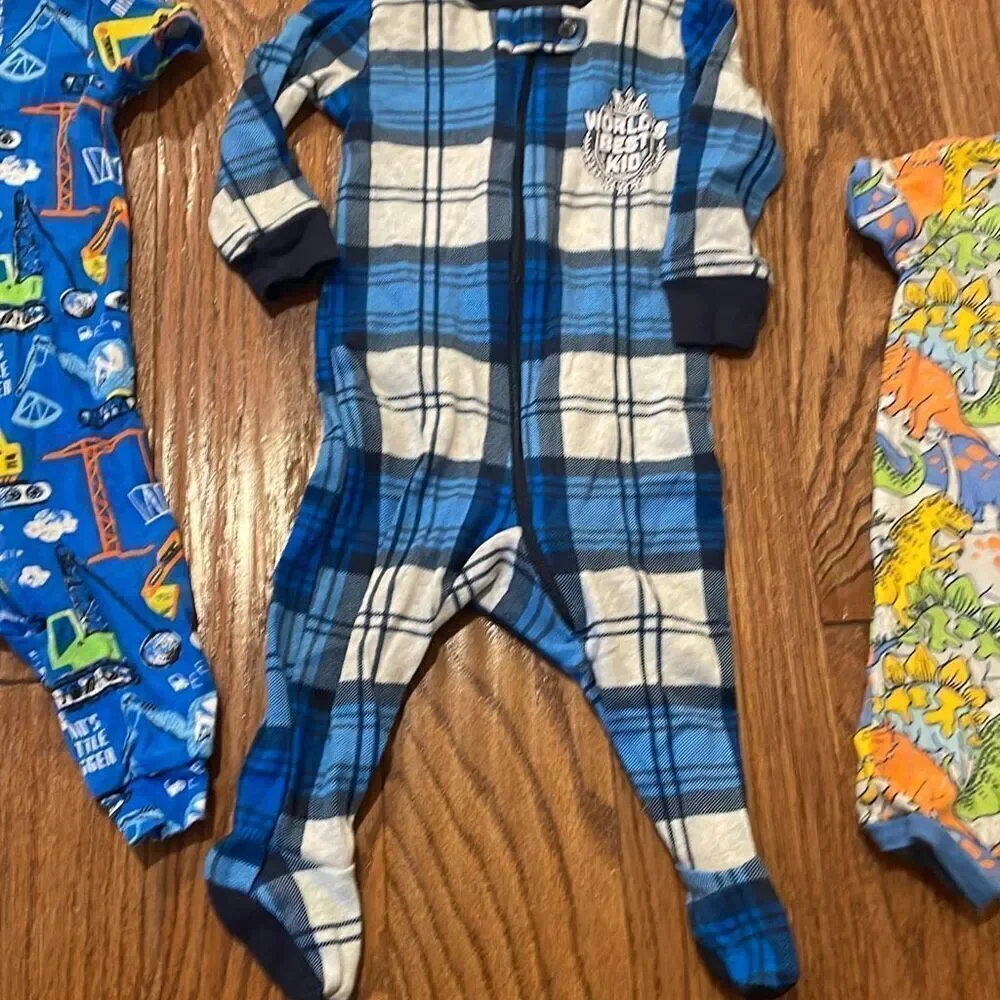 PJ Place 0-3 months zipper pajama bundle